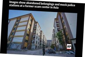 En &laquo;by&raquo; bygget for svindlere st&aring;r n&aring; tom p&aring; Kambodsja-grensen